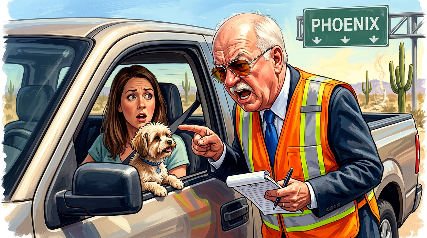 Wanted a Crime for Driving With a Dog on Your Lap.