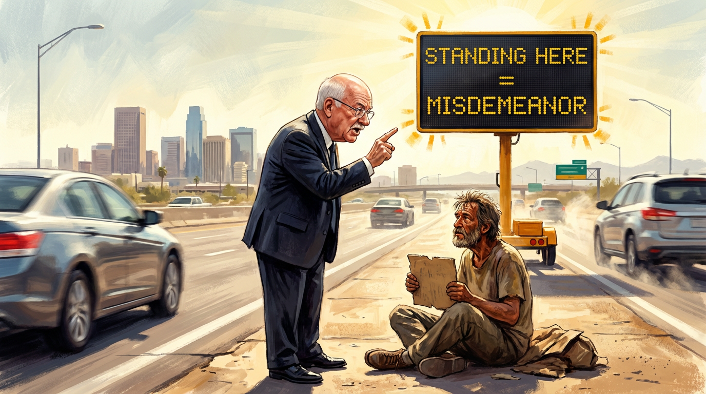 Bills to Criminalize Standing in a Median.