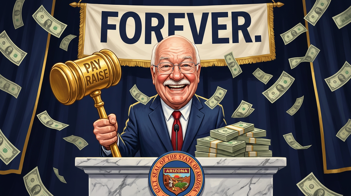 Wants to Give Himself a Pay Raise — Forever.