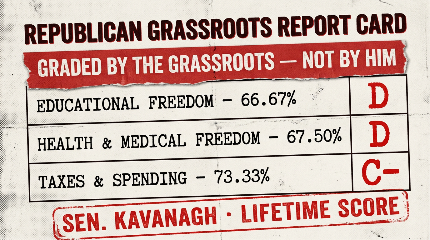 Turning Point Gave Him a D in Education.